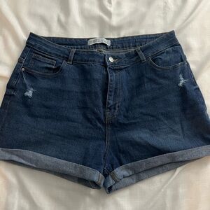 Primark Dark Blue Jean Shorts